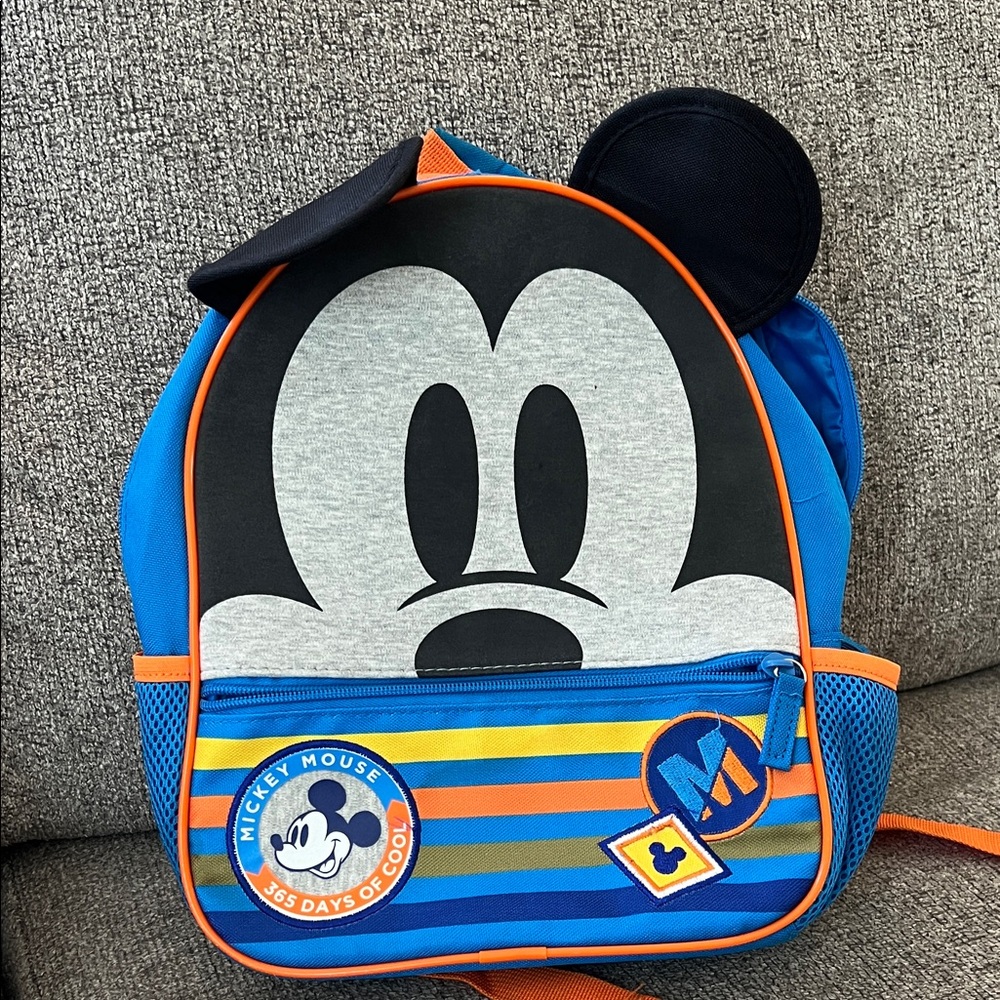 Disney Mickey Mouse Blue and Orange Kids Backpack